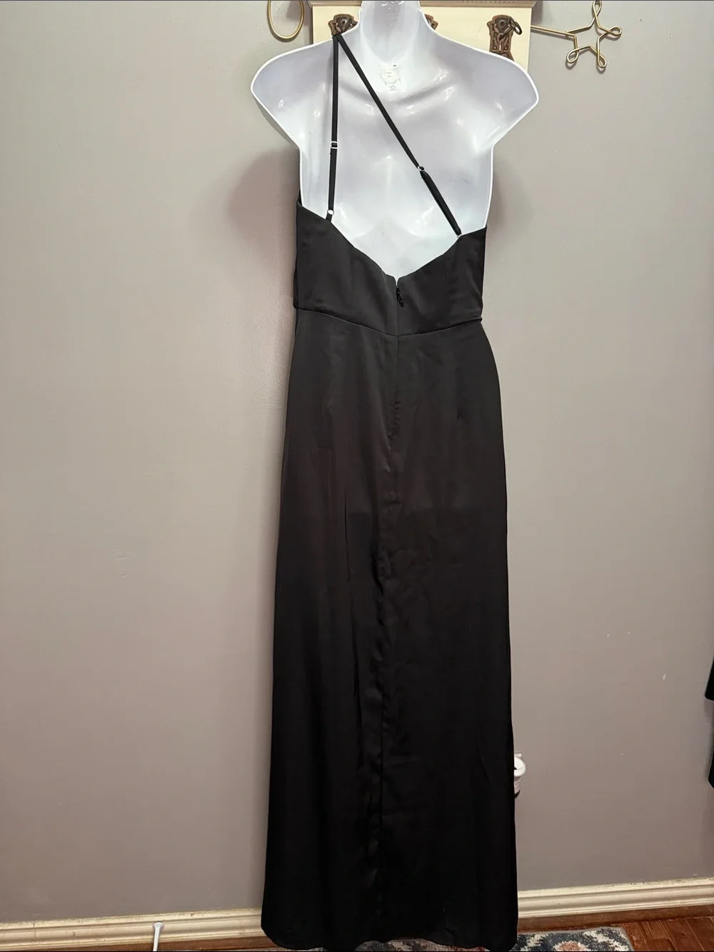 NWT Azazie Mika Stretch Satin Dress Size 4